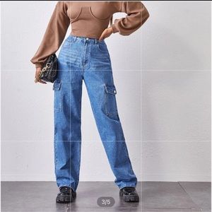 High waisted jeans